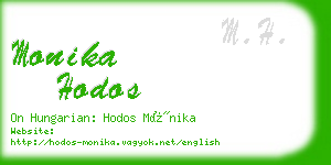 monika hodos business card